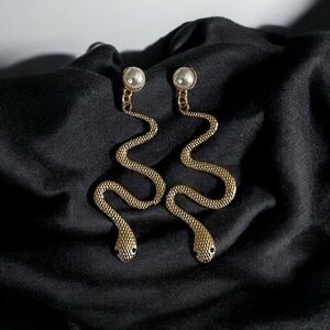 Snake Fashion Earrings 3”